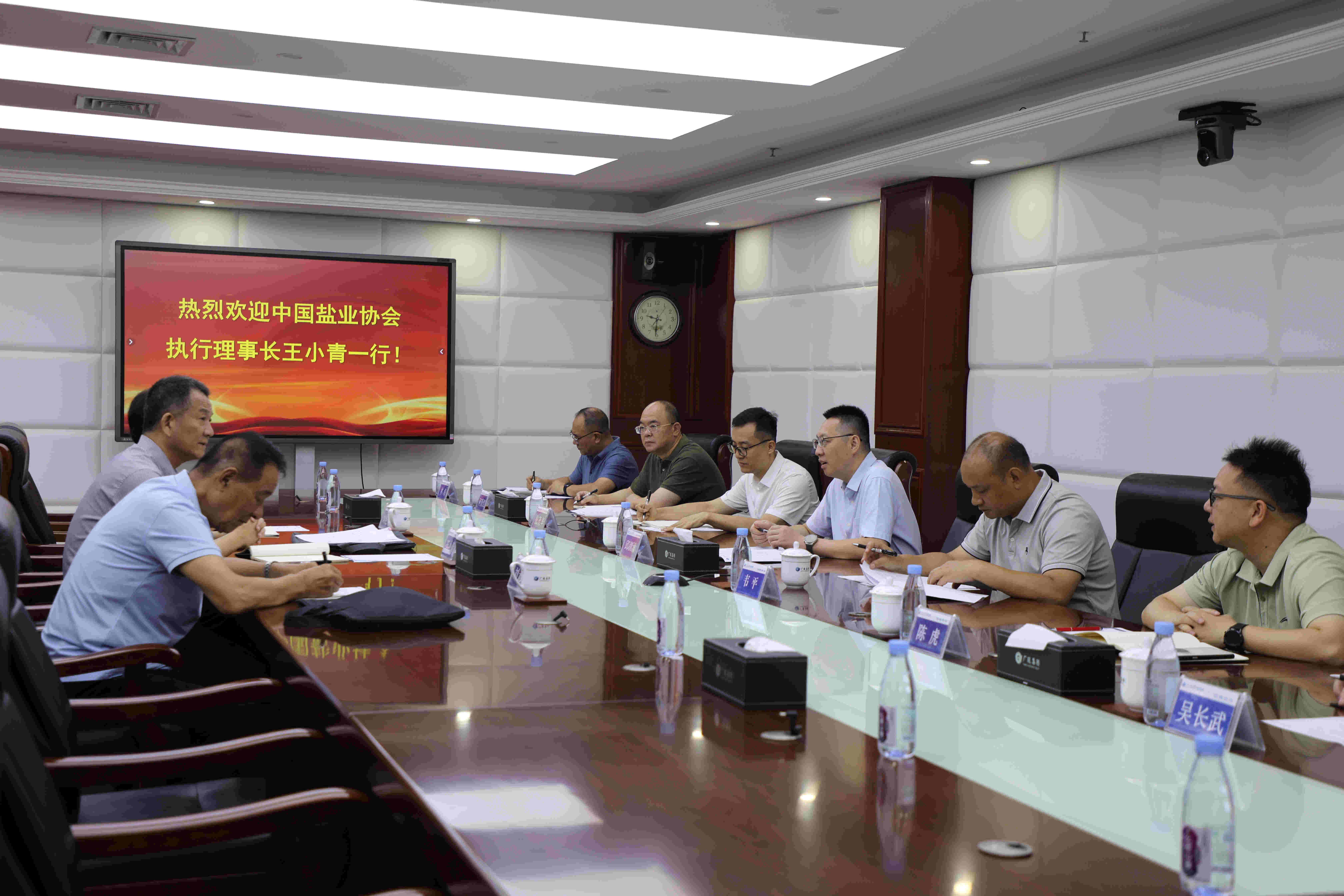 中盐协会党支部书记、执行理事长王小青一行到广西Ag亚洲集团集团调研 - 公司新闻 - Ag亚洲集团